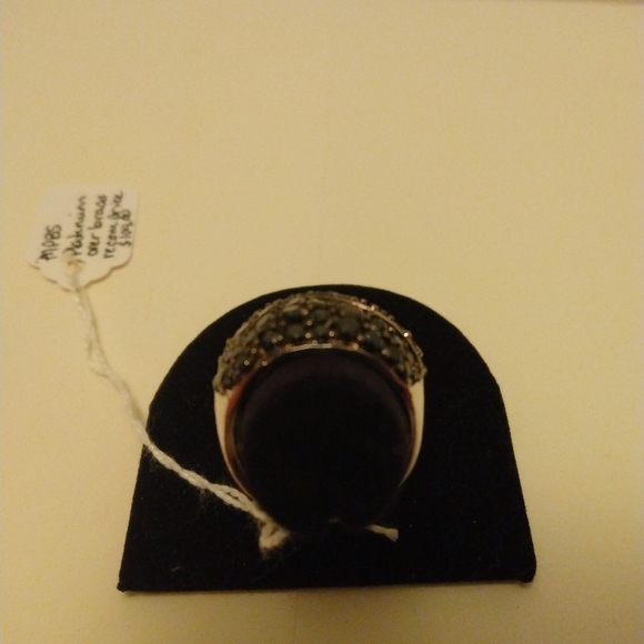 Thai Black Spinel statement ring. Size 7. NWOT. - Picture 2 of 3
